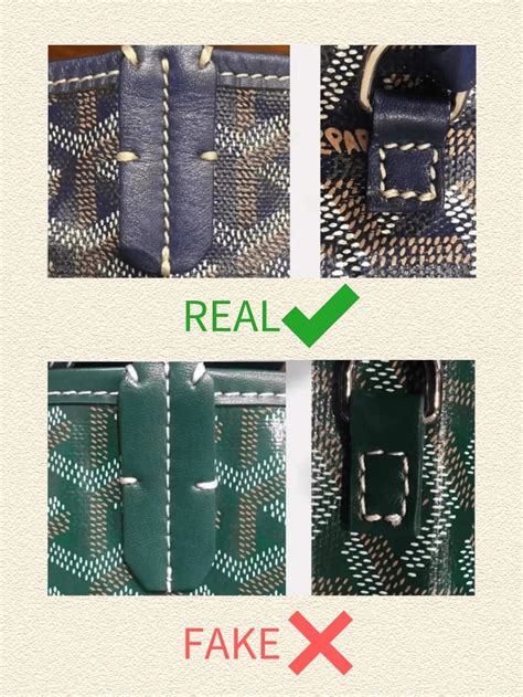 borse goyard false|how to identify a fake Goyard.